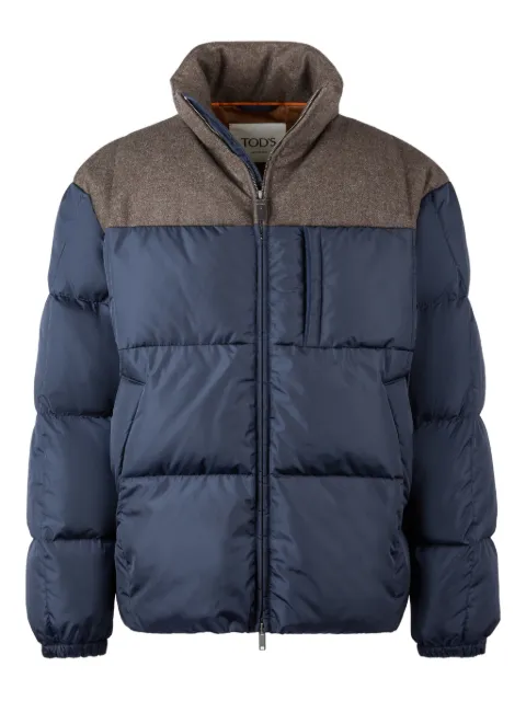 Tod's colour-block padded jacket Blue X1M32511860XSO