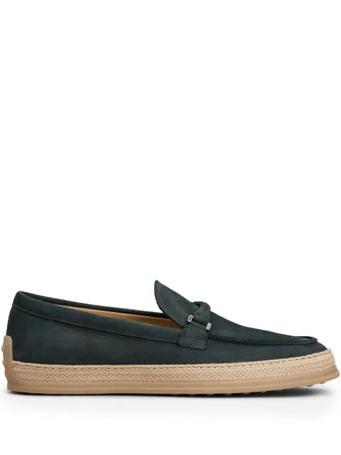 Tod's suede loafers Green XXM0TV0KE306RN
