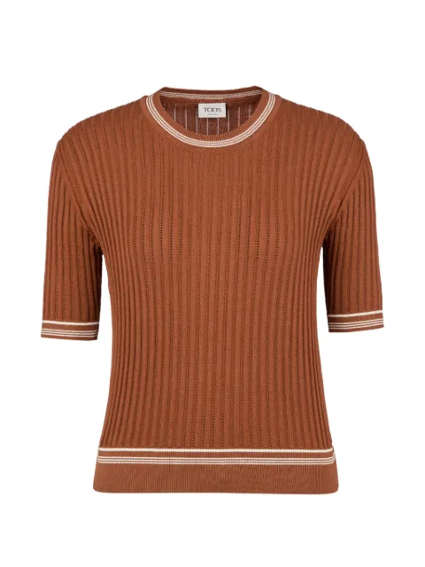 Tod's ribbed-knit top Brown X8WC1528930VGD