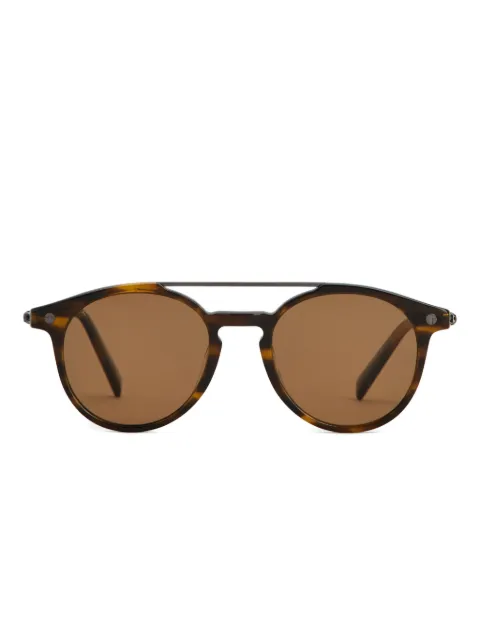 Tod's braided round-frame sunglasses Brown XOM03775120AGJ