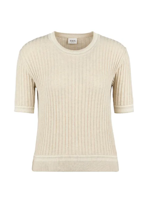 Tod's ribbed-knit top Neutrals X8WC1528930VGD