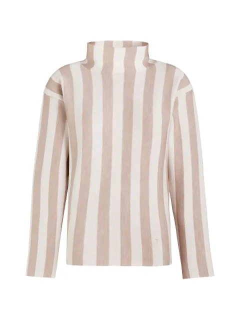 Tod's striped funnel-neck sweater Neutrals X8WC1528060ZAY