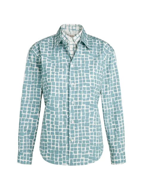 Tod's printed belt shirt Blue X6WA1526180ZCX