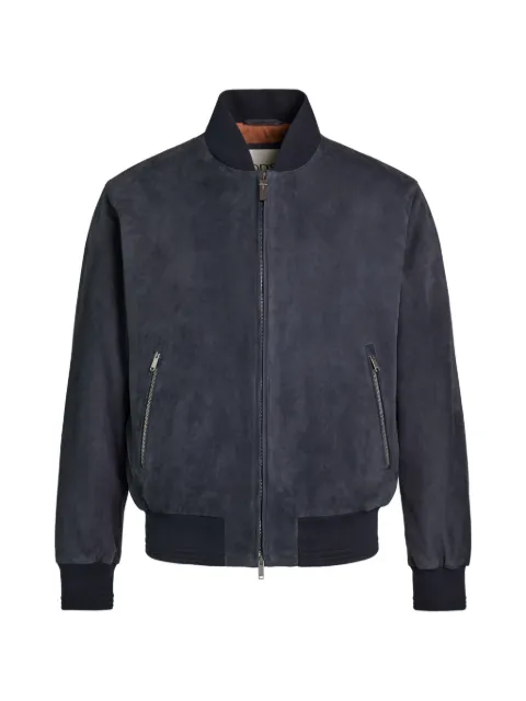 Tod's Brera suede zip-fastening bomber jacket Blue X1M11510030XZU