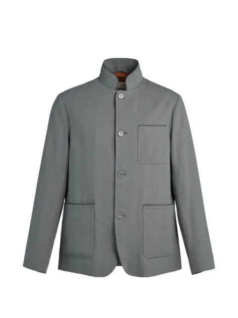 Tod's Castello pocket-detail blazer Grey X1M42520740XYW