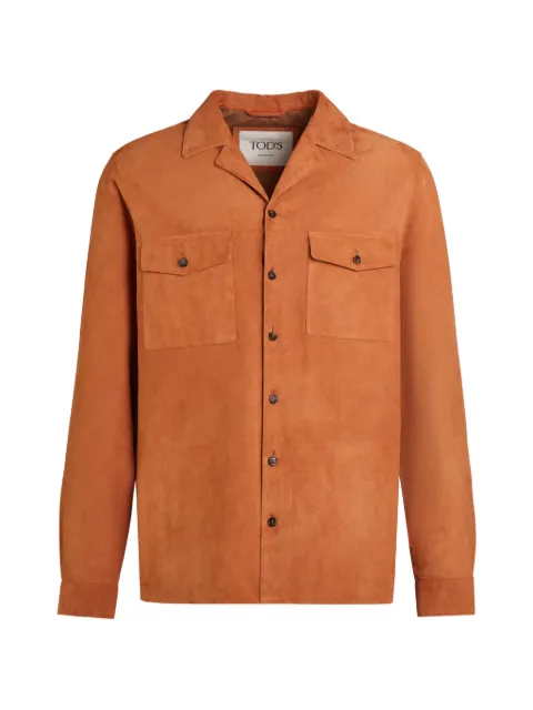 Tod's front-pockets overshirt Orange X1M04520510ZYJ