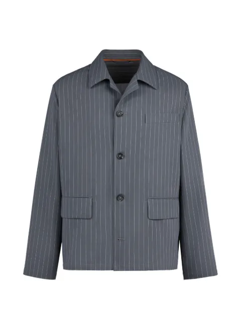 Tod's pinstripe-pattern flap-pocket jacket Grey X1M13520970YEB