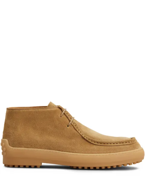 Tod's Winter Gommino lace-up boots Brown XXM84L0IR60RE0