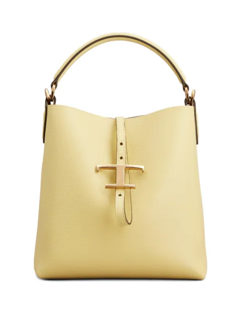 Tod's mini T Timeless 'T' pendant bucket bag Yellow XBWTSEK0100XSO