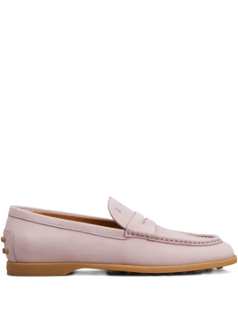 Tod's penny-slot leather loafers Pink XXW01M0JZ60UFQ
