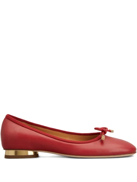 Tod's bow-detail ballet flats Red XXW92L0JV6091T