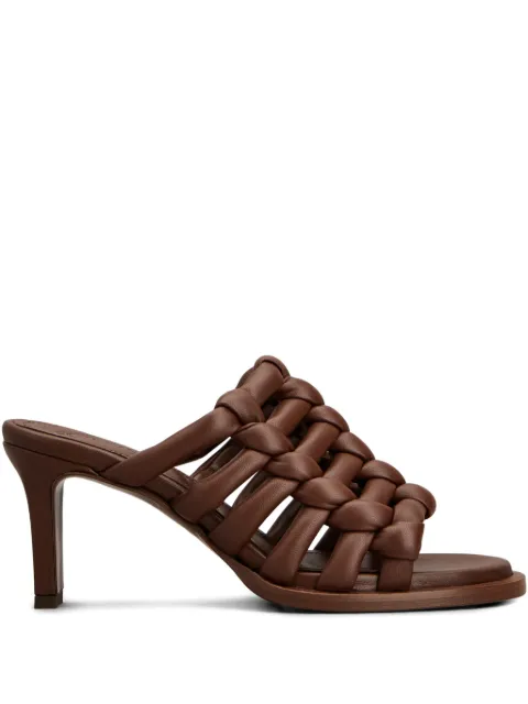 Tod's intreccio-design heeled sandals Brown XXW52L0KE00U1O