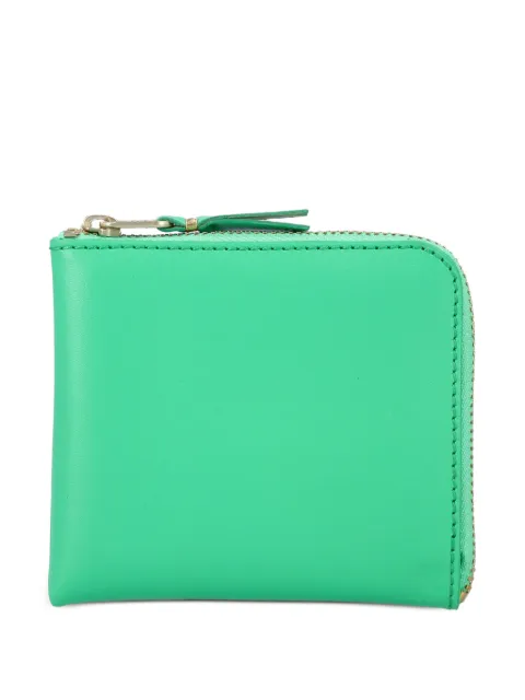Comme Des Garçons Wallet zip small leather wallet Green SA31002G