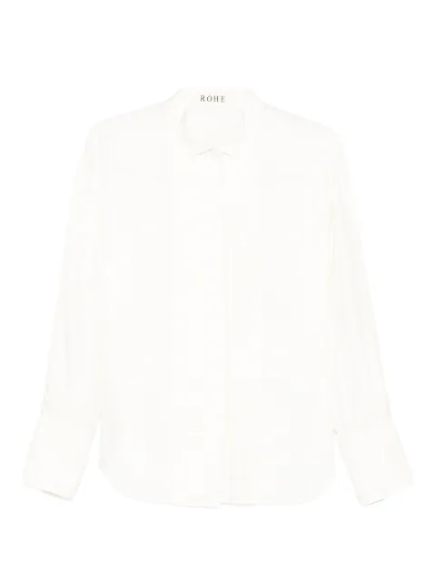 Róhe long-sleeve shirt Neutrals 41819065