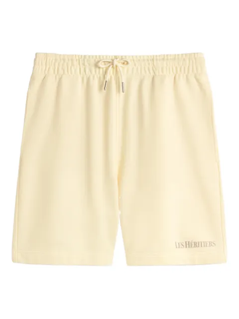 LES HÉRITIERS logo shorts Yellow LOGOSHORT