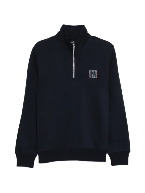 PS Paul Smith logo-embroidered zipped sweatshirt Blue M2R168TEVP5606