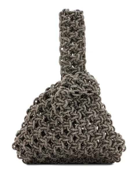 Hibourama Niky beaded tote bag Grey AI25HIBNIKY