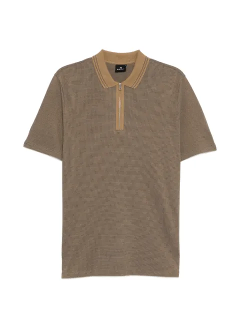 PS Paul Smith zipped polo shirt Brown M2R322YV22277