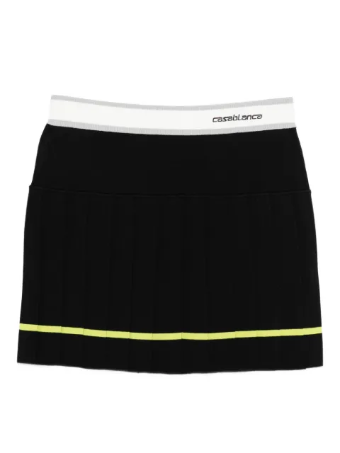 Casablanca pleated short skirt Black WSP26KW123401