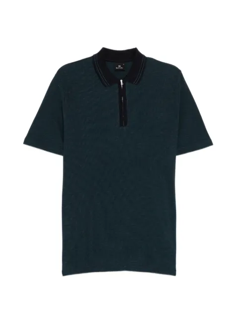 PS Paul Smith zipped polo shirt Blue M2R322YV22277