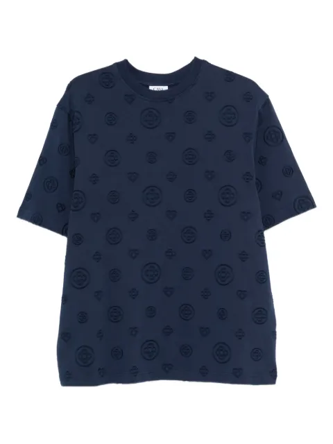 Casablanca logo-pattern T-shirt Blue MSP26JTS04403