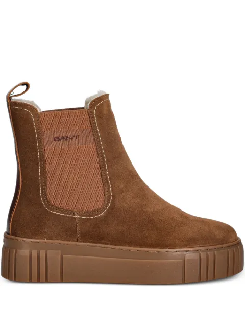 Gant Snowmont platform pull-tab Chelsea boots Brown 31553098