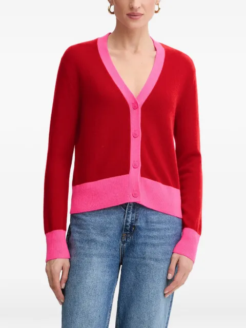 FROM FUTURE V-neck button cardigan Red WPC00884