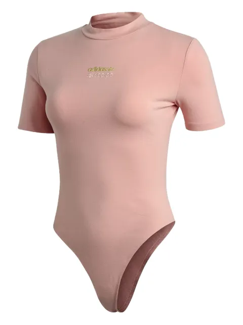 adidas R.Y.V. logo-embroidered short-sleeve bodysuit Pink GD3068