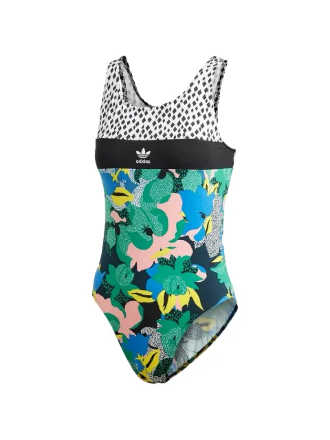 adidas floral-print bodysuit Black GC6835