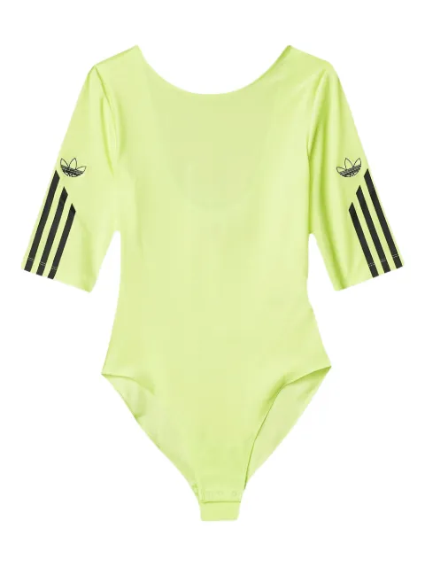 adidas sleeve stripes bodysuit Yellow FM1945