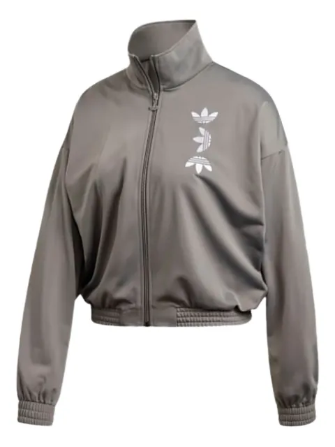adidas logo-print track jacket Grey FS7219
