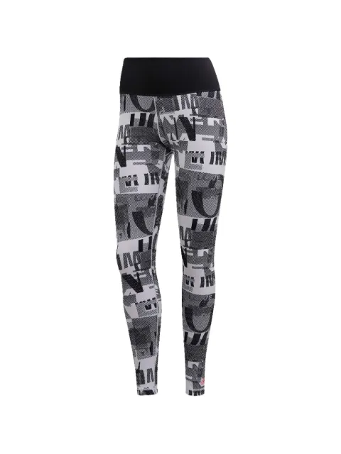 adidas Believe This Iterations printed leggings Grey FU1145