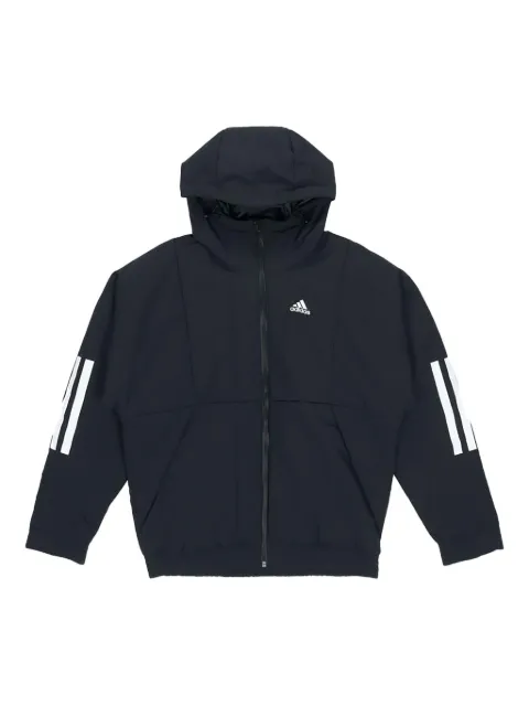 adidas logo-detail lightweight jacket Blue FT2447
