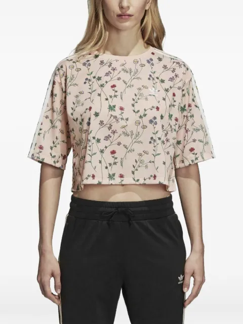 adidas AOP floral-print T-shirt Pink DN9091