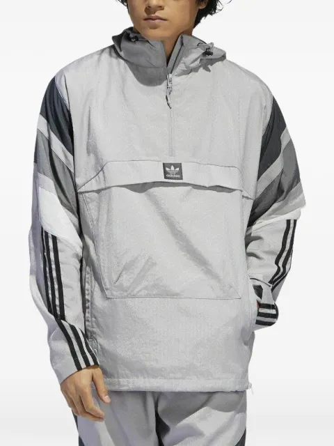 adidas Originals 3ST striped-detail jacket Grey DU3920