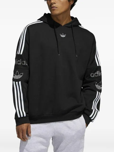 adidas logo-detail hoodie Black ED7115