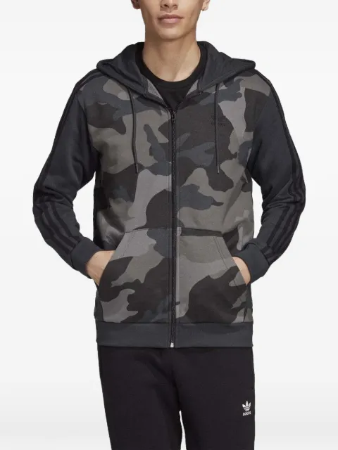 adidas camouflage full-zip hoodie Grey ED7073