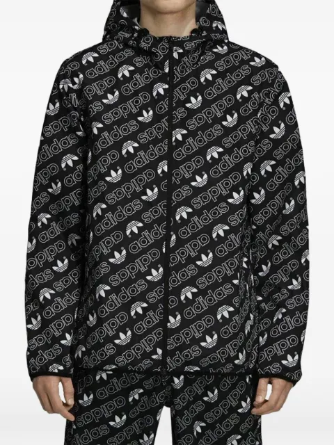 adidas monogram windbreaker jacket Black DH4796