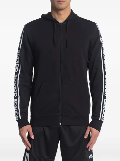 adidas full-zip logo hoodie Black EI5615