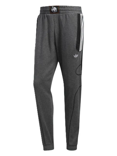 adidas stripe detail track pants Grey FI7159