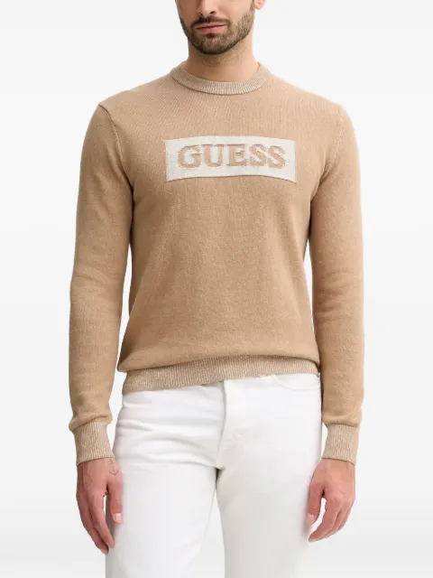 GUESS USA logo-detail sweater Neutrals M5BR28Z0531