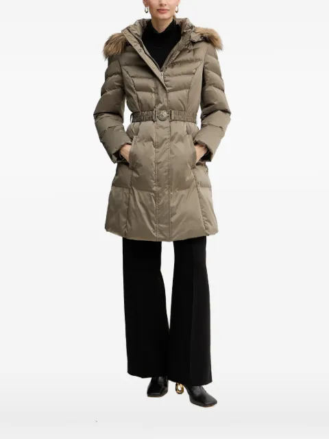 GUESS USA logo-buckle padded coat Neutrals W5BL30W2802