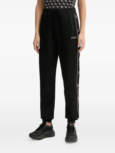 GUESS USA logo trim track pants Black V5BB23KCX22