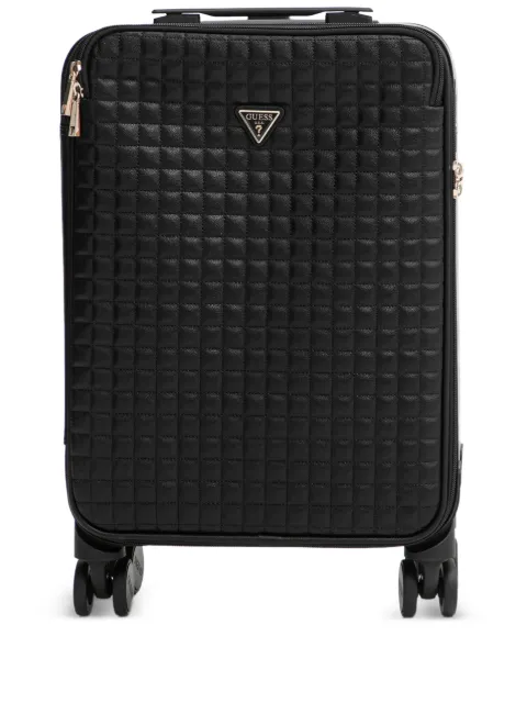 GUESS USA small Nadira quilted luggage bag Black TWQG8424983