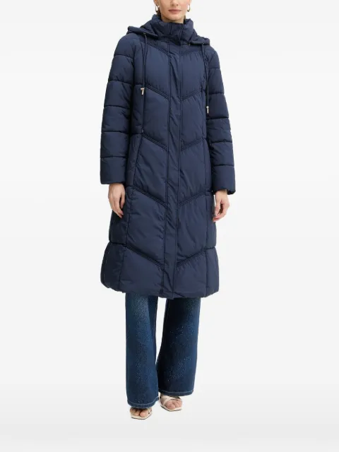 GUESS USA quilted coat Blue W5BLBQW0712
