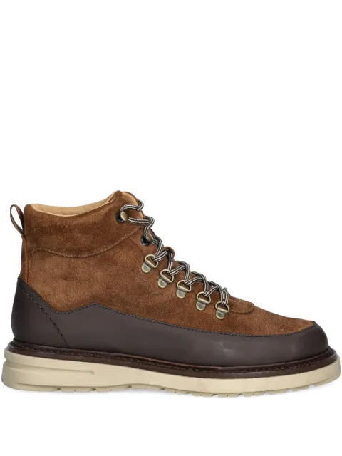 Gant Hillprep lace-up panelled hiking boots Brown 31643121