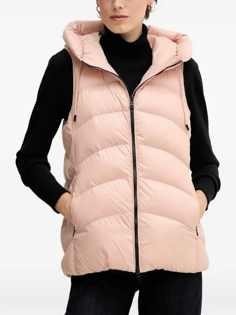 Geox hooded quilted gilet Pink W5628CT3121