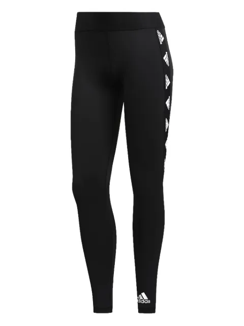 adidas Alphaskin Badge tonal stitching leggings Black FT3144