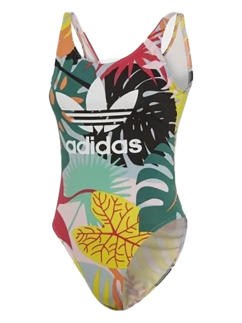 adidas Tropicalage-print bodysuit White FH7993