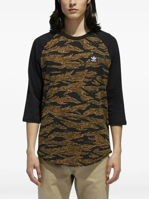 adidas camouflage-print raglan-sleeve T-shirt Black DH3910